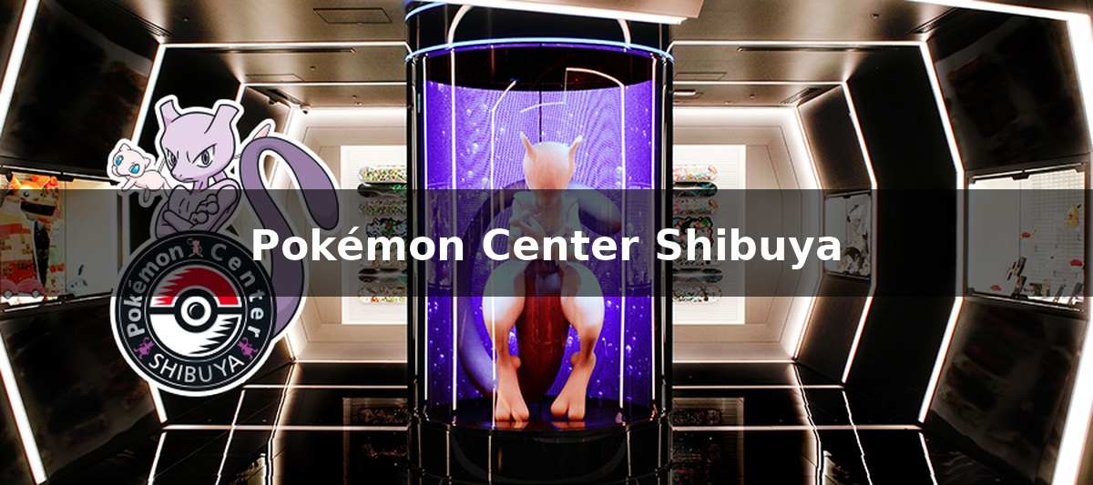Pokemon Center Shibuya store interior with merchandise displays Tokyo