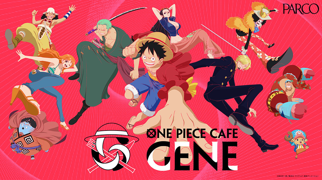 One Piece Cafe GENE at Shibuya PARCO — one of Tokyo's most popular anime collab cafes in Spring 2026